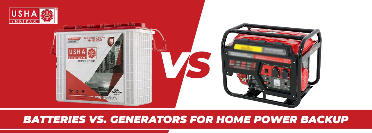 Batteries vs. Generators for Home Power Backup