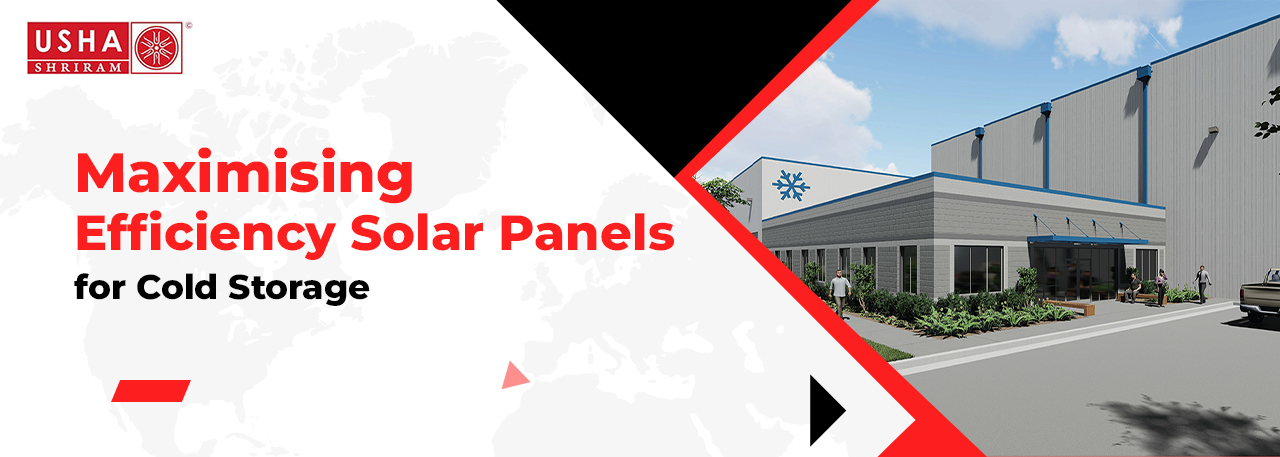 Solar panel for cold storage