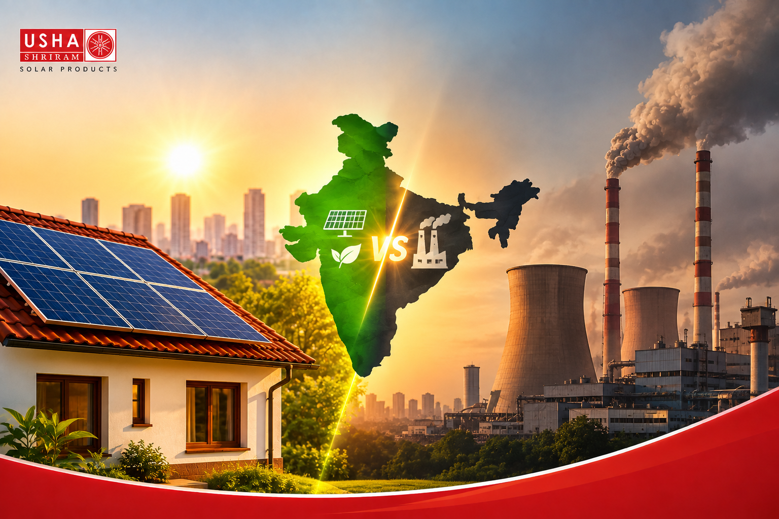Solar vs thermal power comparison in India 2026